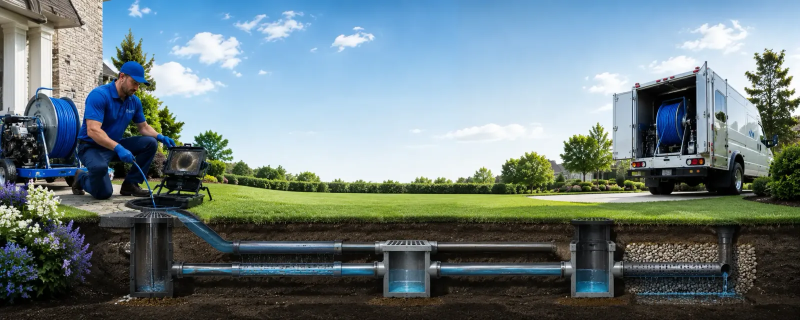 Outdoor drain cleaning information for Bentley, LA